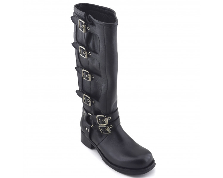 BOTA CAÑA ALTA CON HEBILLAS