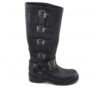 BOTA CAÑA ALTA CON HEBILLAS