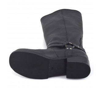 BOTA CAÑA ALTA CON HEBILLAS