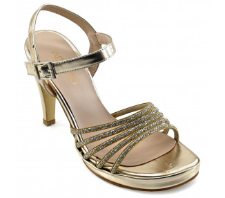 SANDALIA TIRAS STRASS