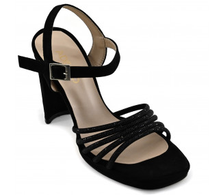 SANDALIA TIRAS STRASS