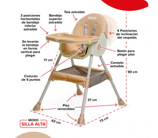 SILLA COMER MULTI POSICION