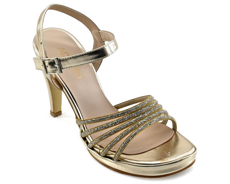 SANDALIA TIRAS STRASS