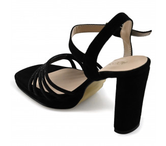 SANDALIA TIRAS STRASS