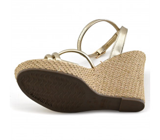 SANDALIA TACO CHINO RAFIA
